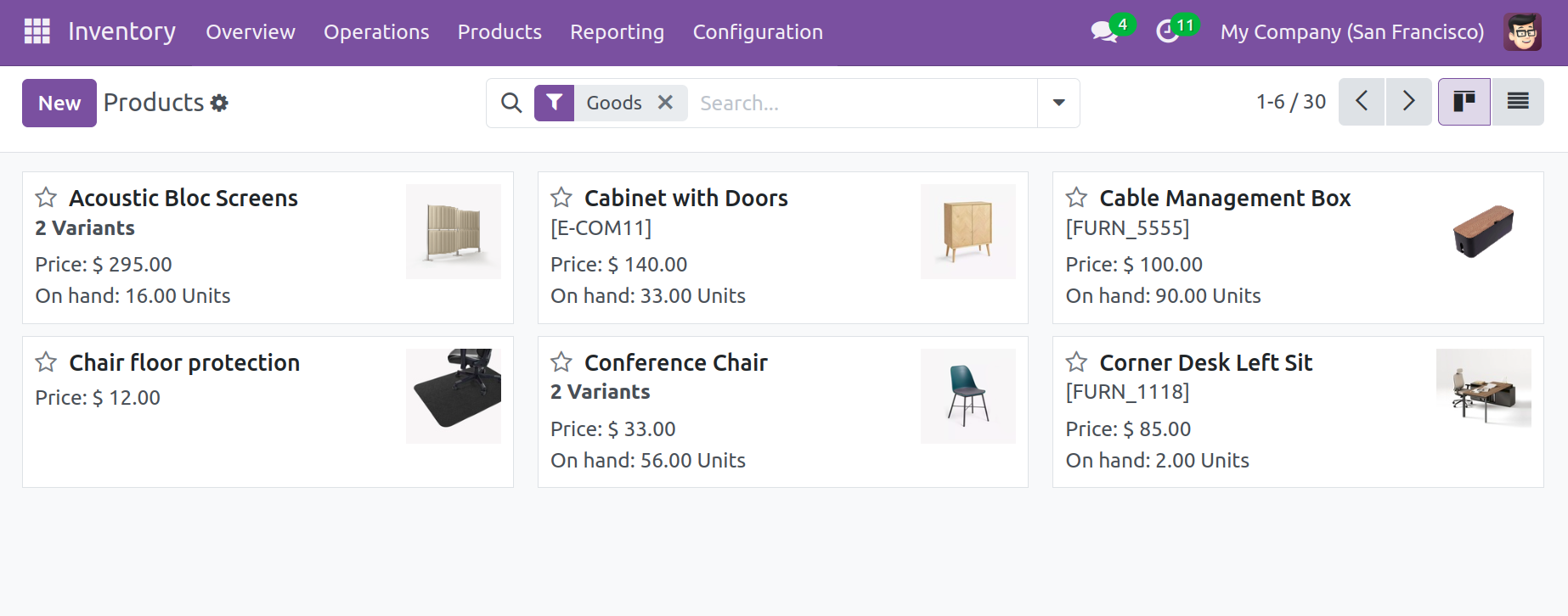 Warehouse Configuration